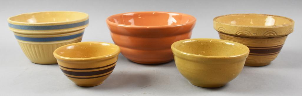 Vintage Misc Mixing Bowls, Bauer & Yellowware (1 of 5)