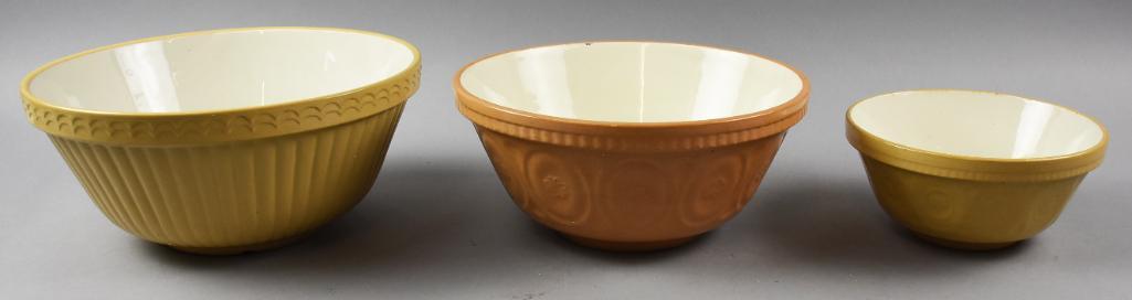 Vintage English Stoneware Mixing Bowls (1 of 6)