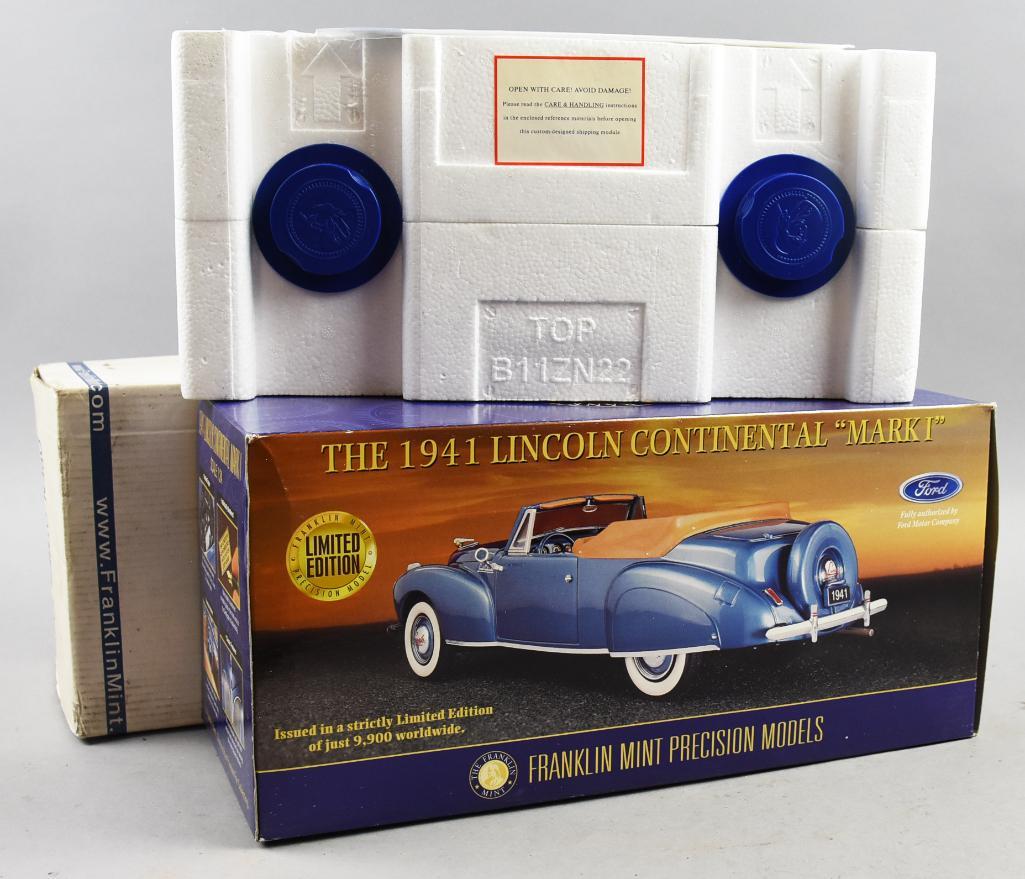 Limited Edition Franklin Mint 1941 Lincoln Continental NIB (1 of 6)
