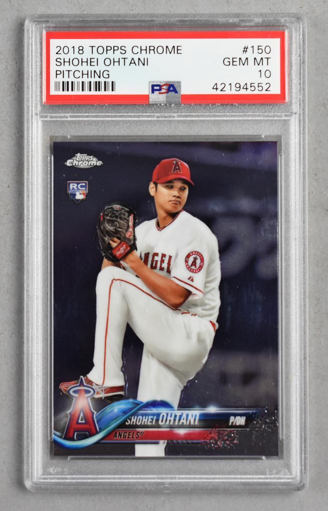 2018 Topps Shohei Ohtani Pitching. PSA GEM MT 10 (1 of 2)