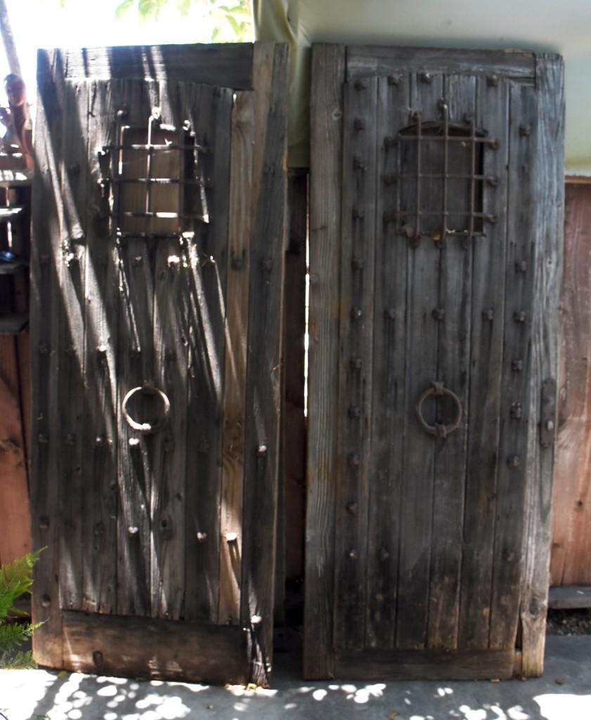 Spanish Colonial Gothic Style Double Doors, Cast Hardware (1 of 16)