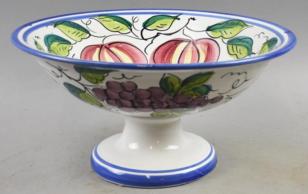 Italian Vietrie Hand Painted Compote (1 of 6)