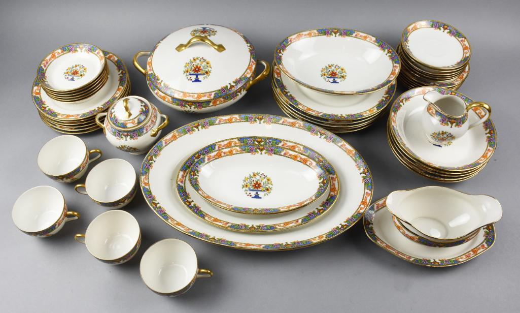 c1900 Michelaud Freres Limoges Porcelain Dinner Service (1 of 14)