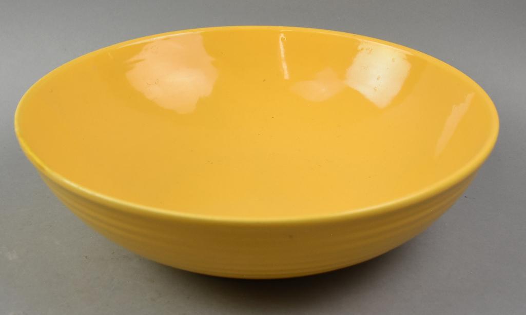 c1940 Bauer Ringware Yellow Salad Bowl, Scarce MCM (1 of 6)