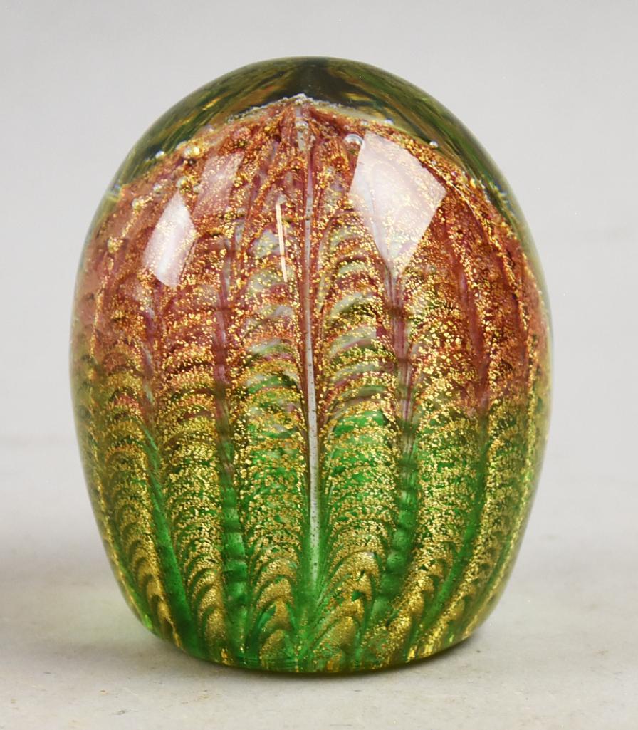 Murano Barovier & Toso Glass Egg Paperweight (1 of 5)