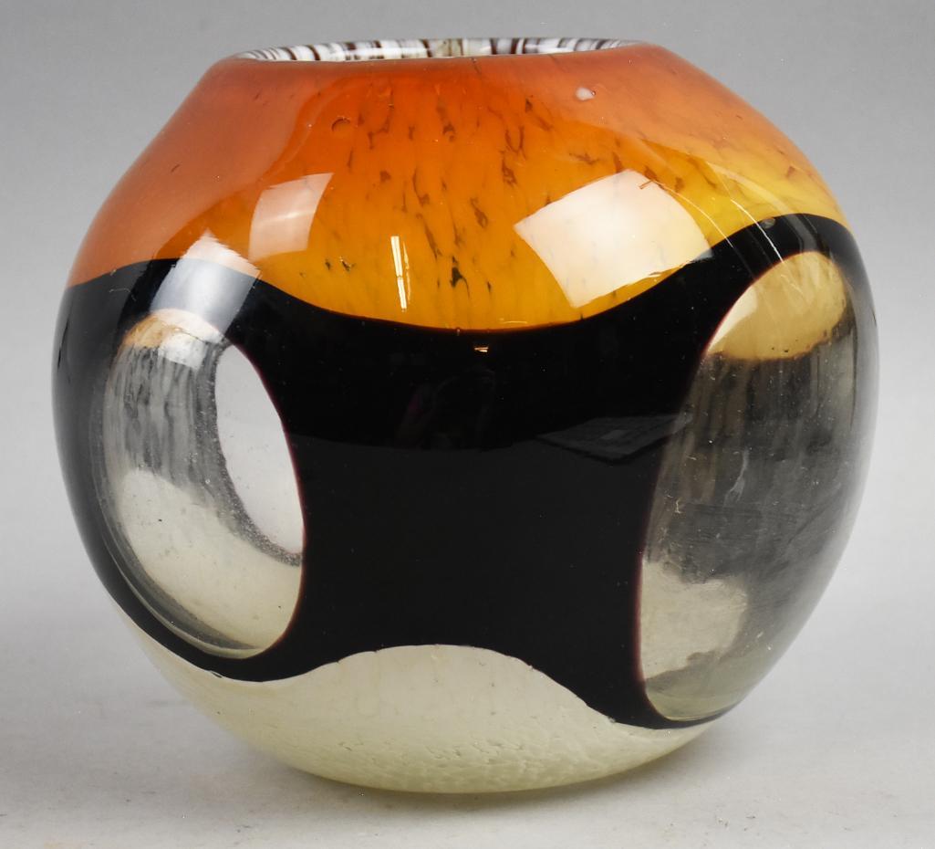 HQT Hand Made Home Design Blown Art Glass Vase (1 of 10)