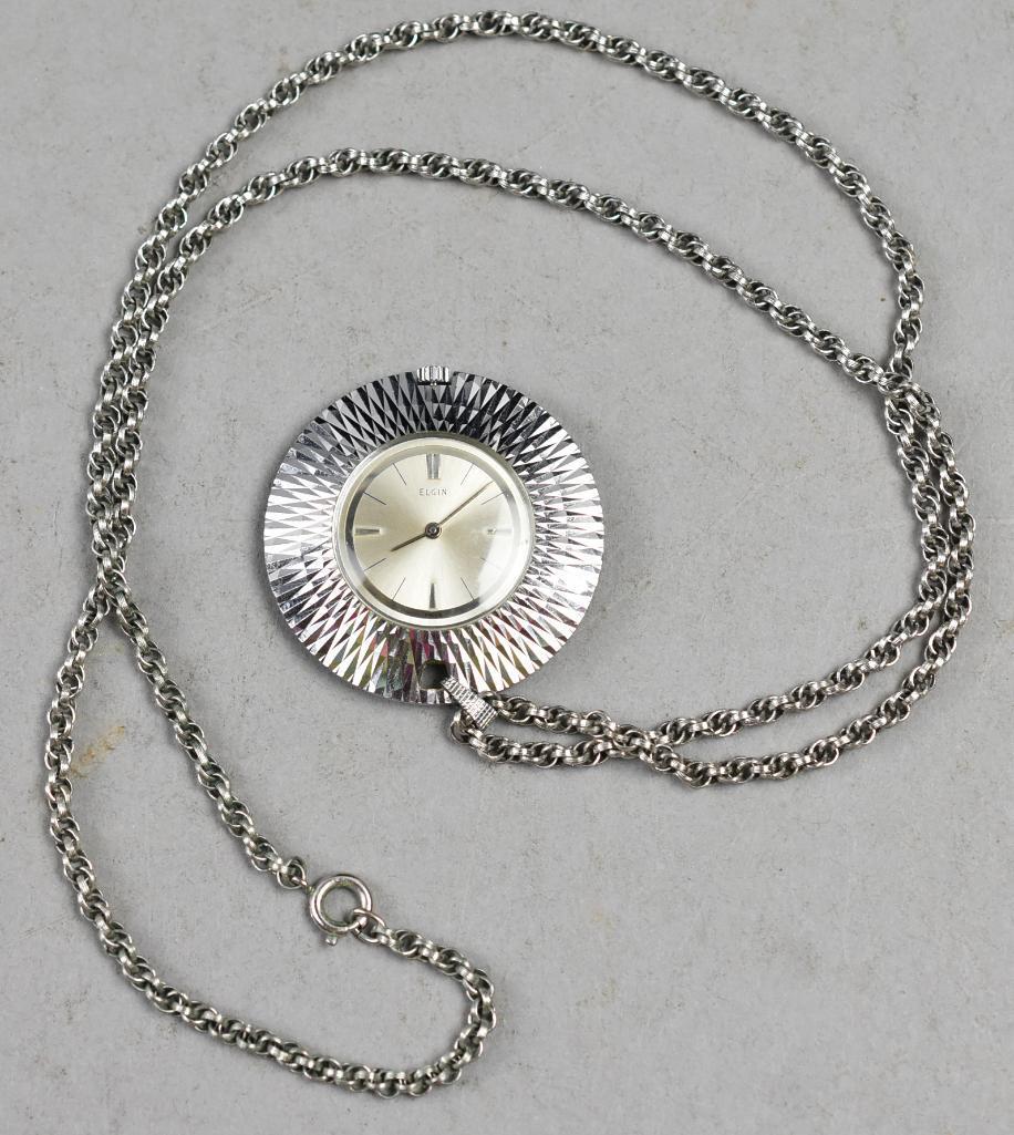 c1970 Ladies Elgin Pendant Watch (1 of 7)