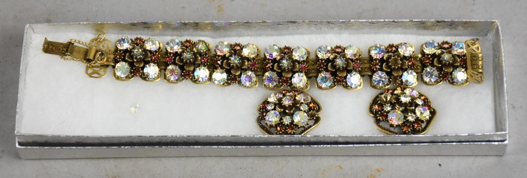 Vintage Florenza Demi Parure, Earrings & Bracelet (1 of 9)