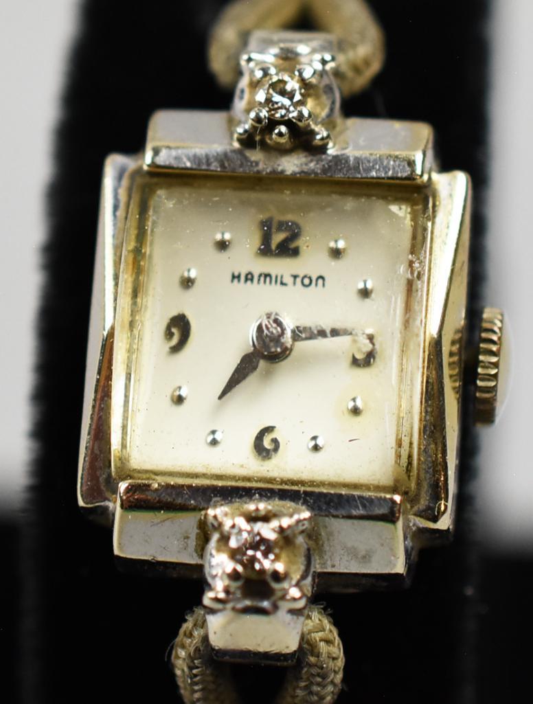c1940 14K Gold Hamilton Ladies Watch, Working MCM (1 of 8)
