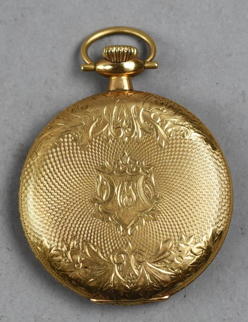1919 Illinois Watch Co 14K 17 J Hunter Pocket Watch (1 of 10)