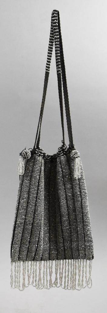 Art Deco Beaded Flapper Style Drawstring Purse (1 of 8)