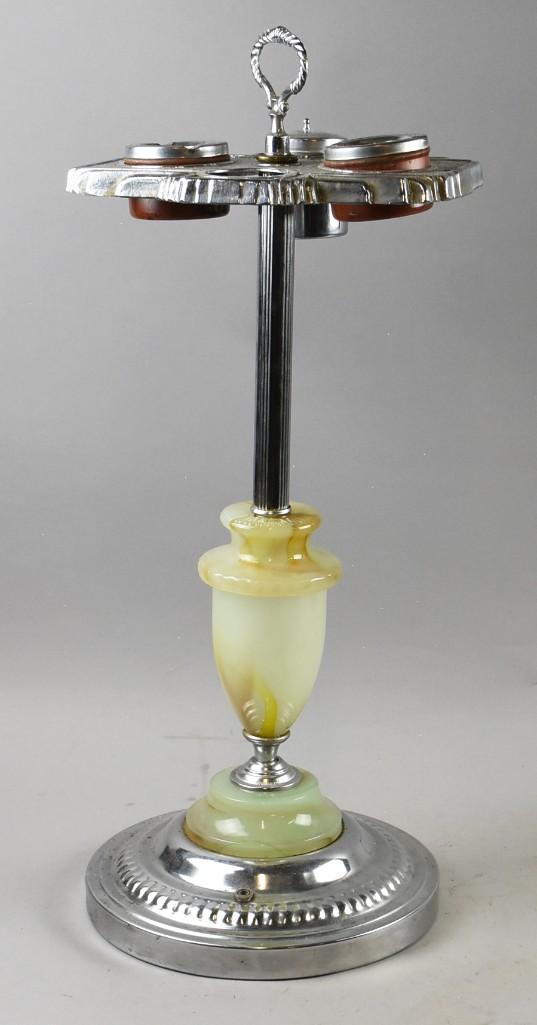 Antique Art Deco Cigarette & Ashtray Stand (1 of 6)