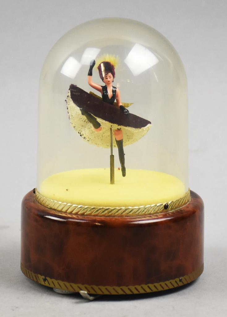 Vintage Animated Reuge French Cancan Dancer, Music Box (1 of 4)