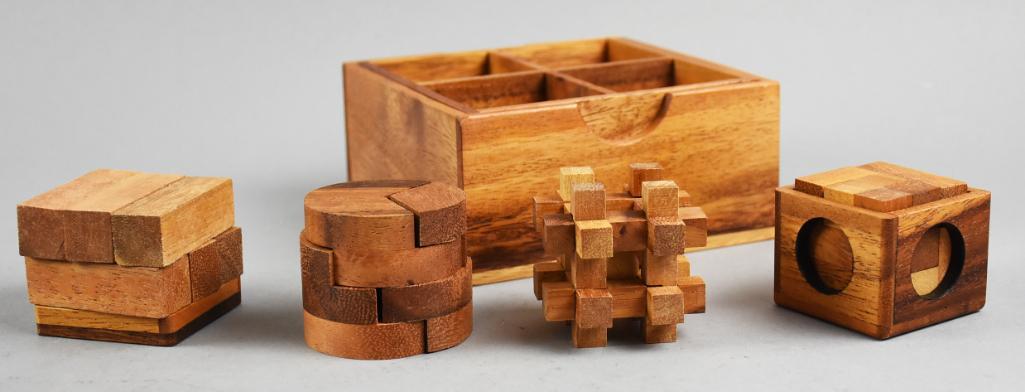 Wooden Box Filled with Wooden Puzzle Games (1 of 5)