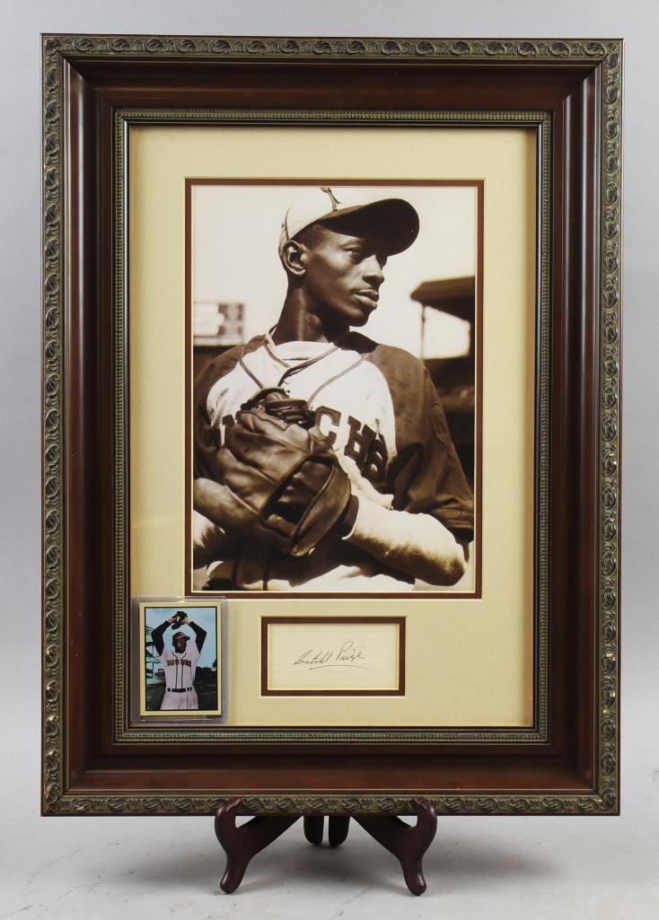 Satchel Paige Signature, Photograph & Baseball Card COA (1 of 6)
