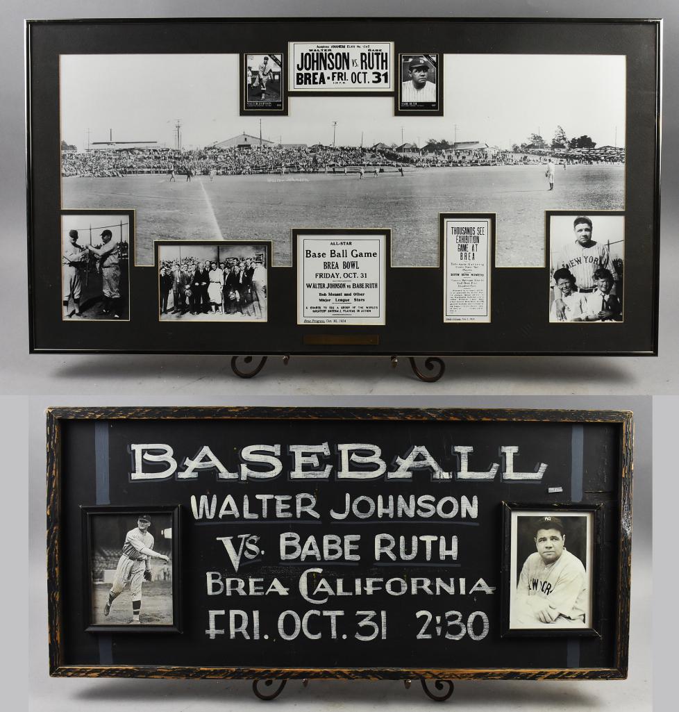 Babe Ruth/Walter Johnson Brea Bowl Collectible Wall (1 of 11)