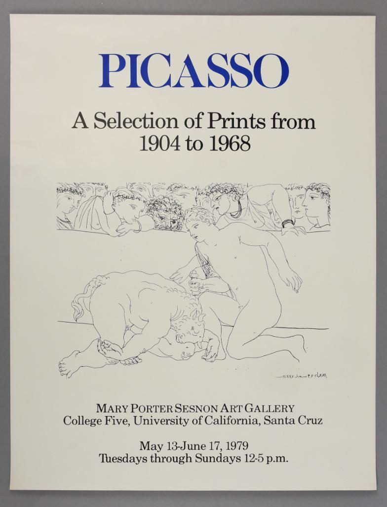1979 Picasso Exhibit Mary Porter Senson Gallery Poster (1 of 5)
