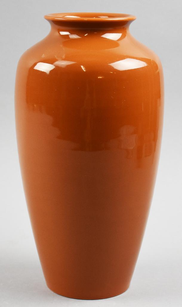 1922 Rookwood Pottery Orange Standard Vase (1 of 4)