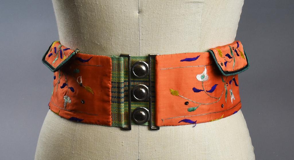 Vintage Chinese Silk Waist Purse/Belt (1 of 10)