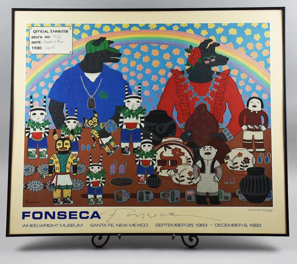 Harry Fonseca (1946-2006) 1983 Signed Exhibition Poster (1 of 7)