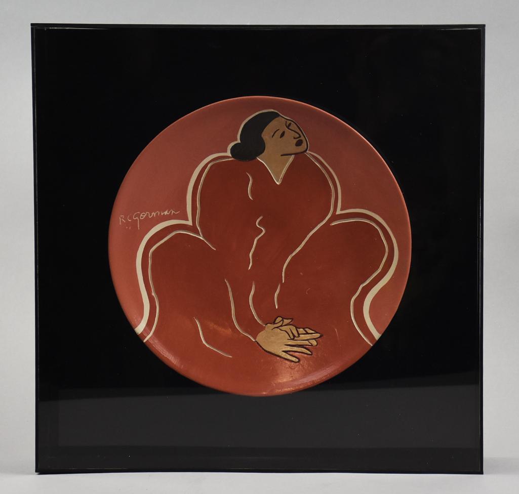 1979 RC Gorman (1931-2005) Framed Collectible Plate (1 of 6)