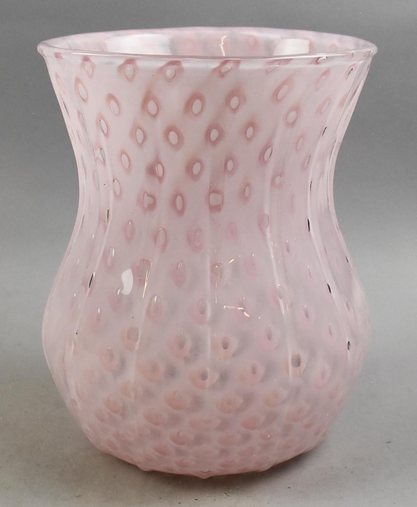 Murano Art Glass Pulled Controlled Bubble Vase (1 of 4)