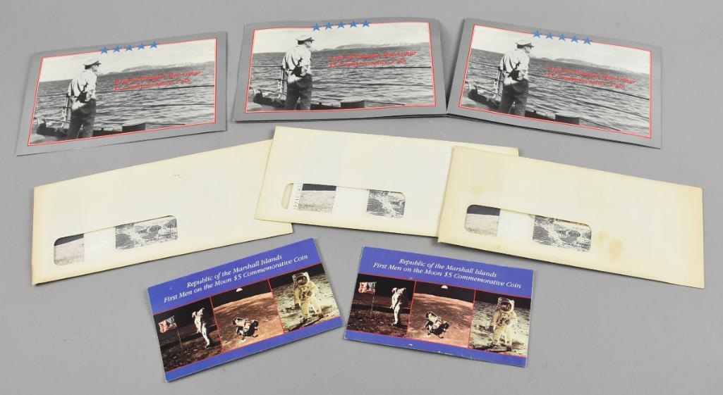 First Day Cover, Moon Landing, Douglas MacArthur Tokens (1 of 5)