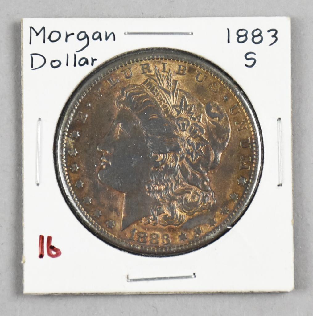 1883-S Morgan Silver Dollar, Circulated Fine (1 of 2)
