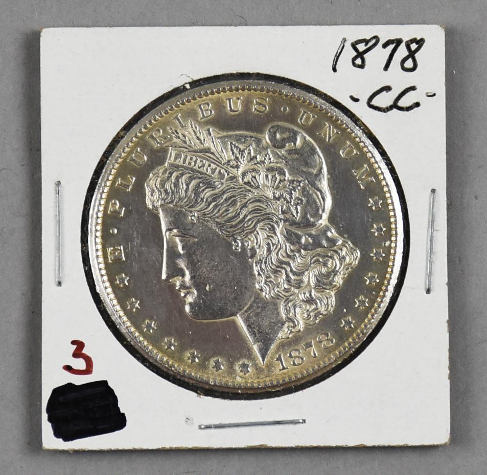 1878 CC Morgan Silver Dollar, Extra Fine (1 of 2)