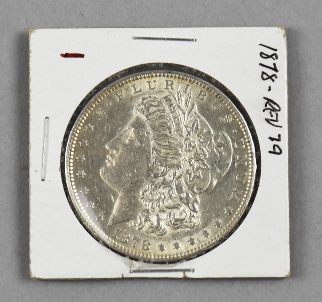 1878 Reverse of 1879 Morgan Silver Dollar, Very Fine (1 of 2)