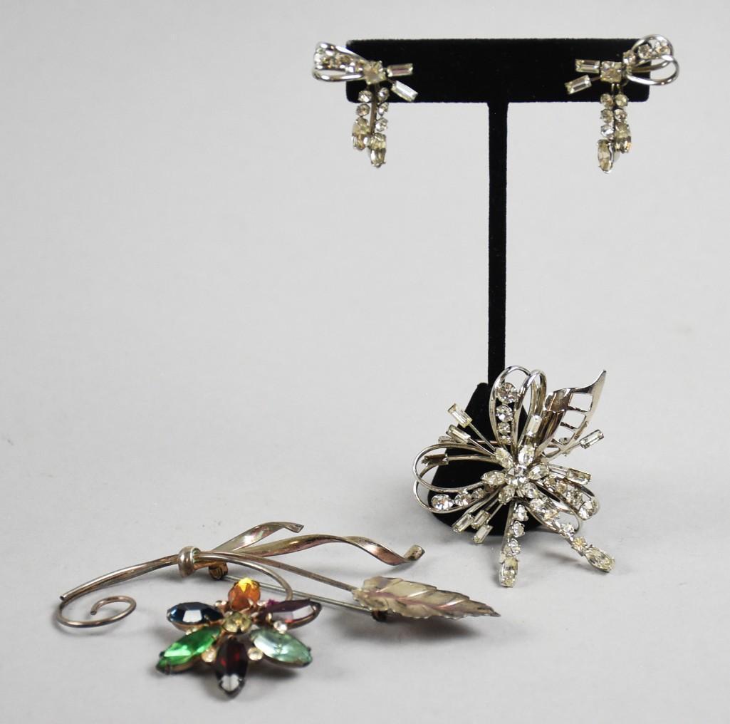 Vintage Carl-Art Inc. Sterling Brooch & Earrings, Plus (1 of 6)