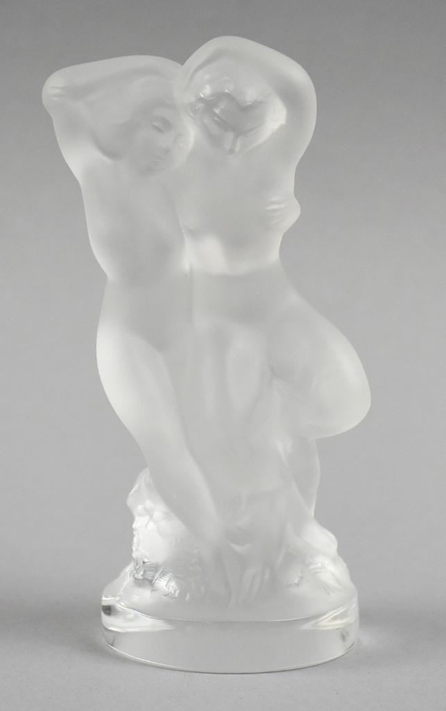 Vintage Lalique Le Faune Frosted Crystal Figurine (1 of 5)