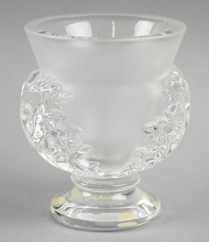 Vintage Lalique St Cloud Frosted Crystal Vase (1 of 7)