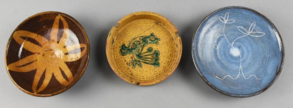 Mid Century MCM Art Pottery, Signed Carl Plus Ashtray (1 of 3)