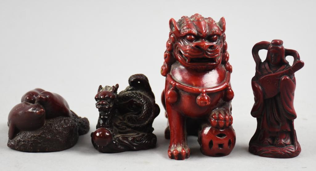 Vintage Chinese & Canadian Resin Figurines (1 of 4)