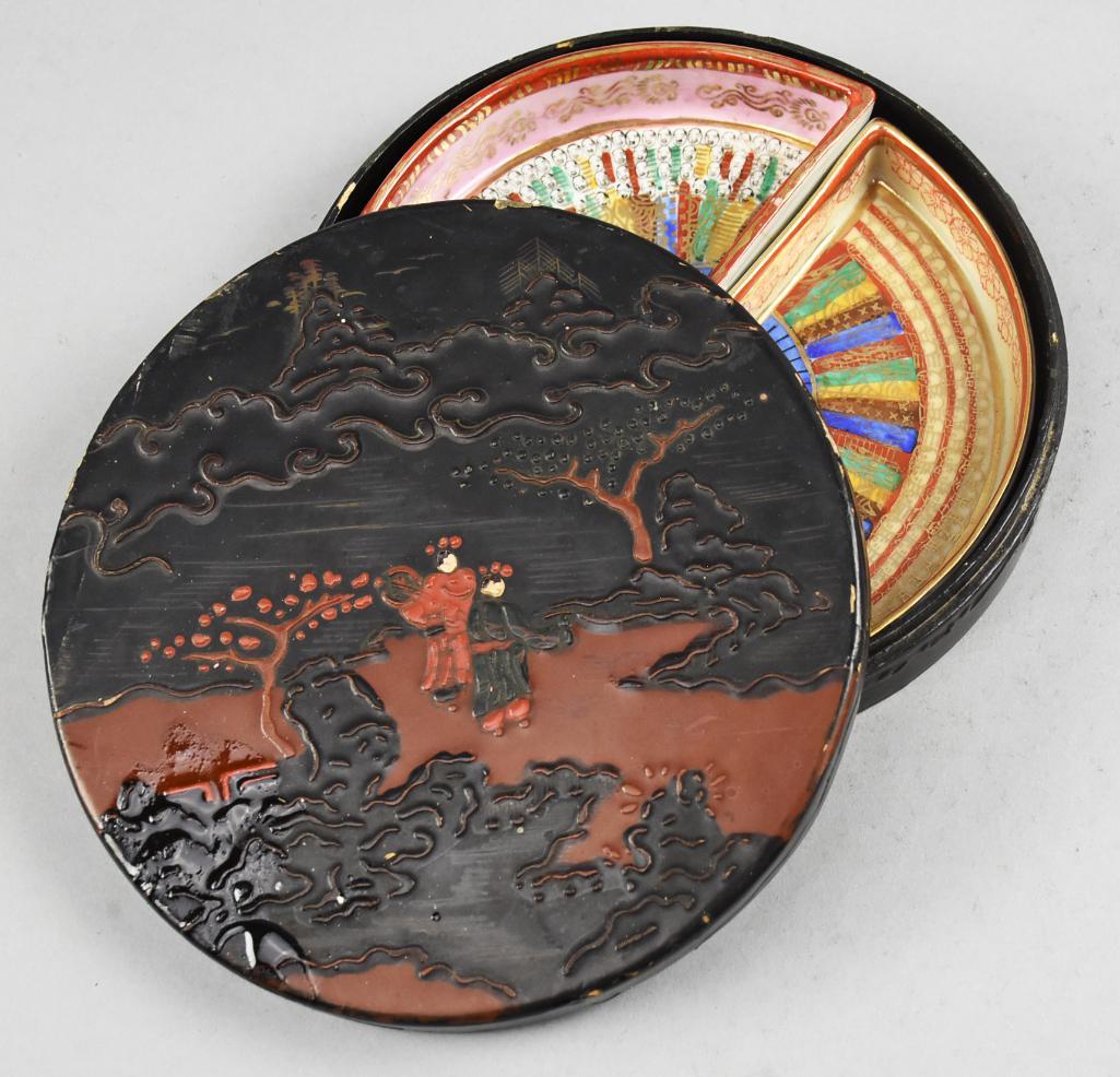 Vintage Japanese Thousand Faces Sweet Meat Porcelain (1 of 6)