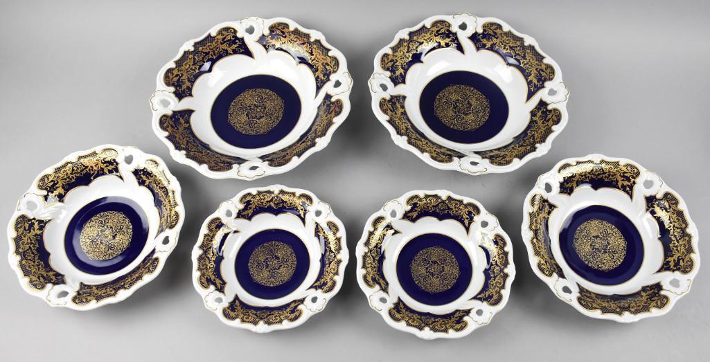 Vintage German Echt Weimar Kobalt Porcelain Bowls (1 of 4)