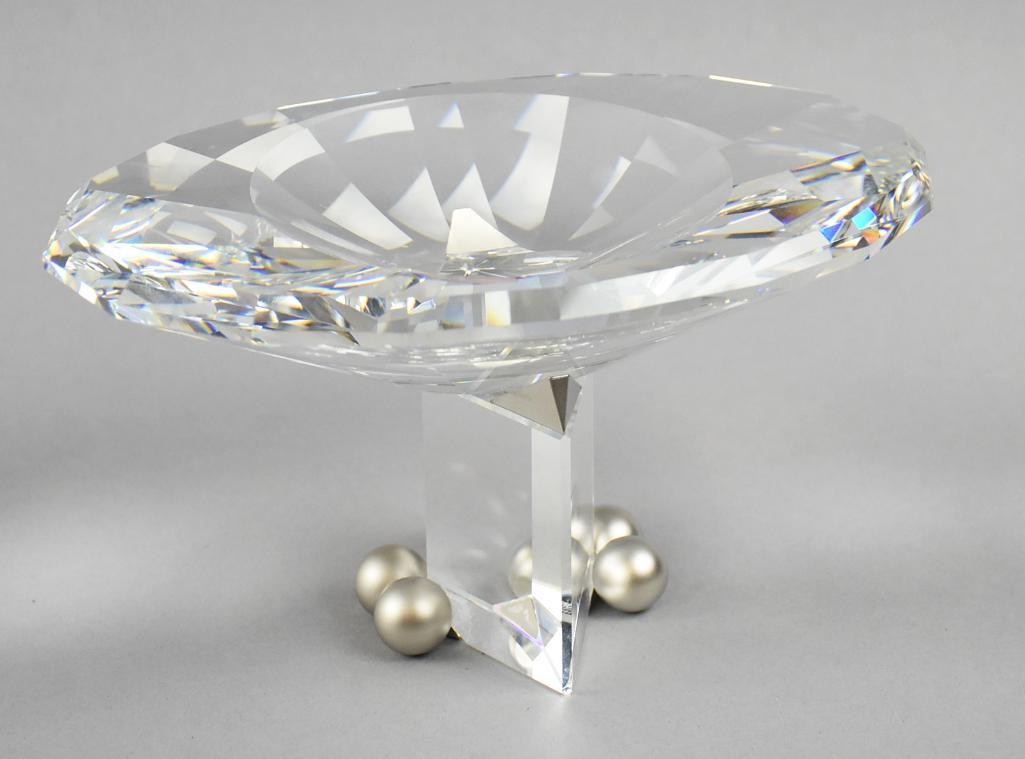 Swarovski Crystal Euclid Caviar Footed Bowl (1 of 7)