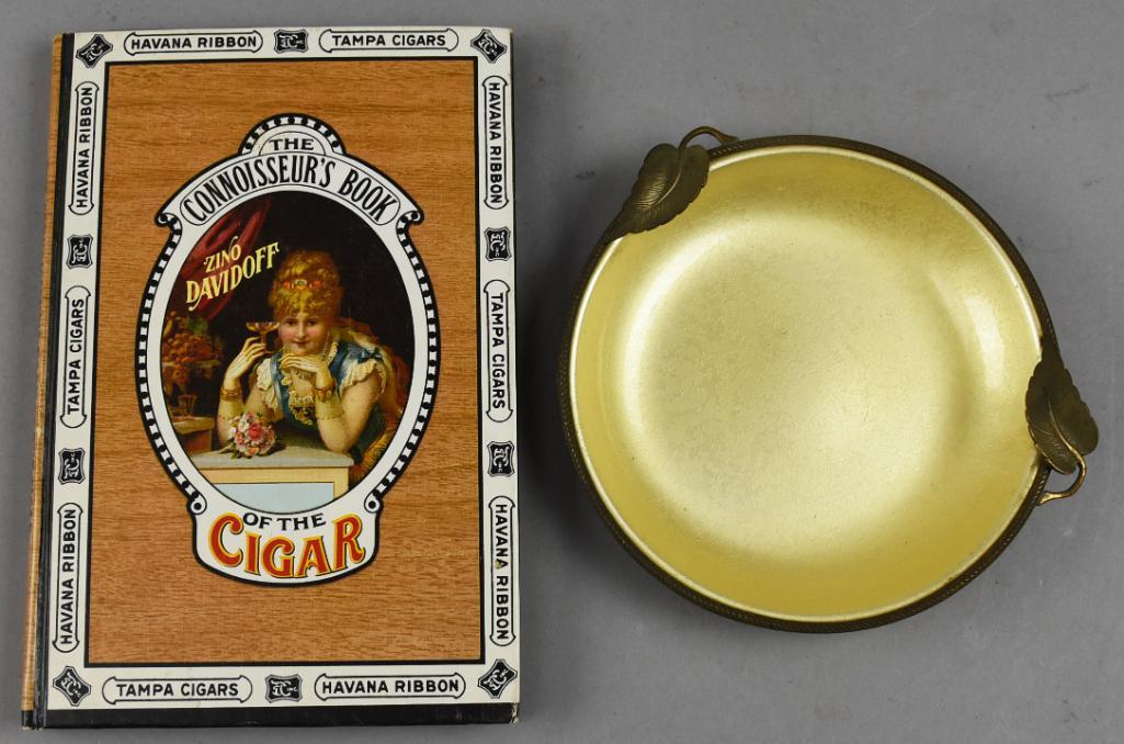 Vintage Evans Enamel Ashtray & Zino Davidoff Cigar Book (1 of 8)