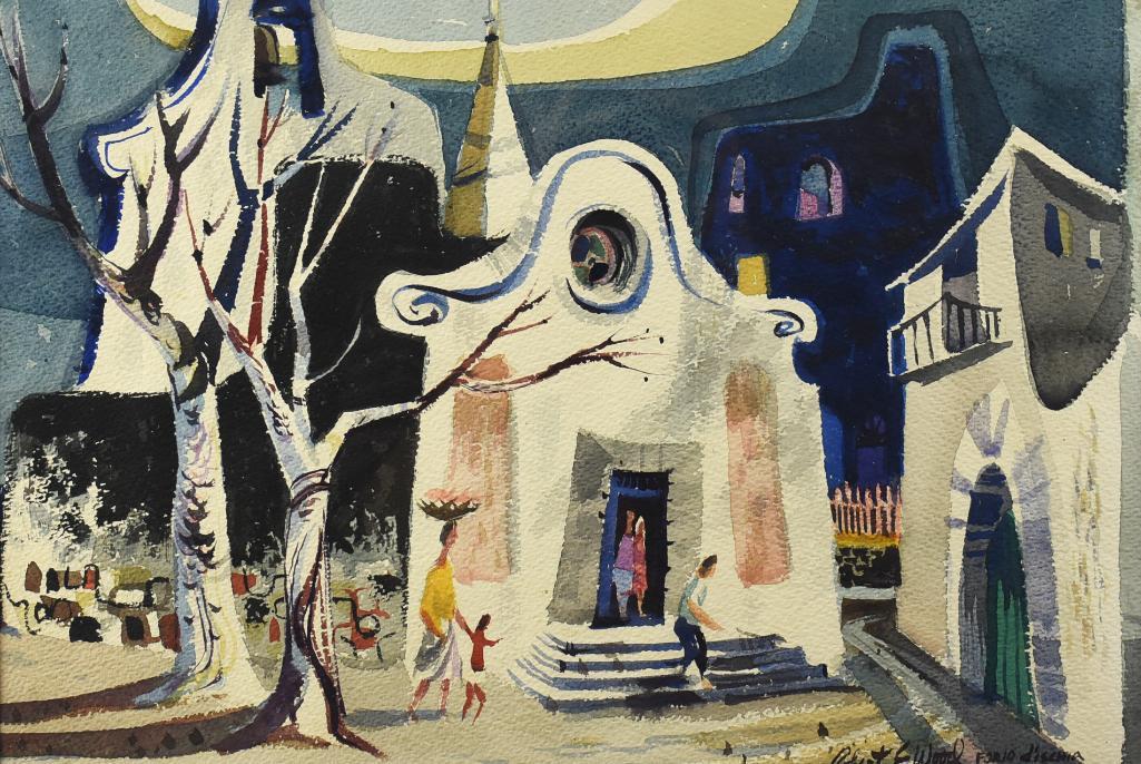 Robert Earle Wood (1926-1999) California Watercolor Artist (1 of 5)
