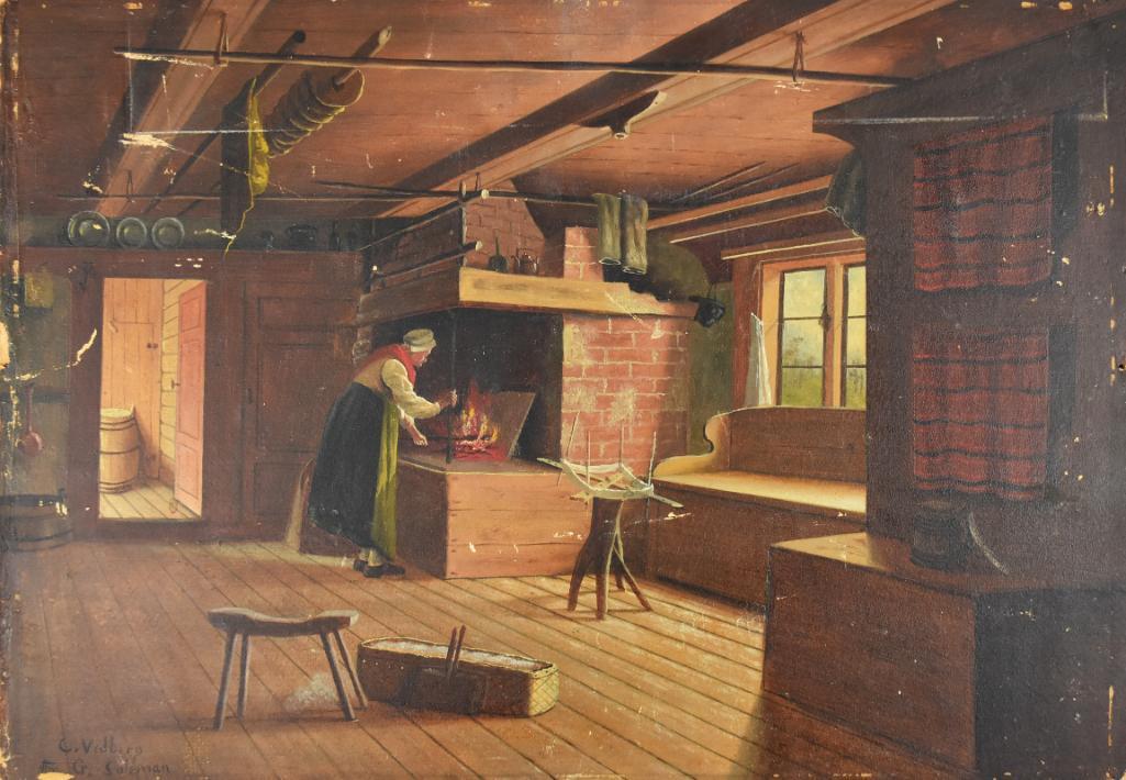 Geskel Saloman (1821-1902) Swedish Portrait Painter (1 of 5)