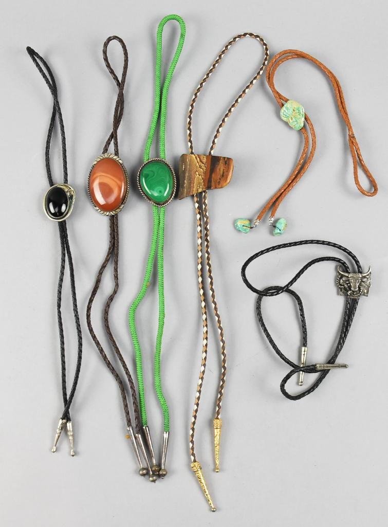 Misc Variety Bolo Ties, Two Sterling (1 of 4)