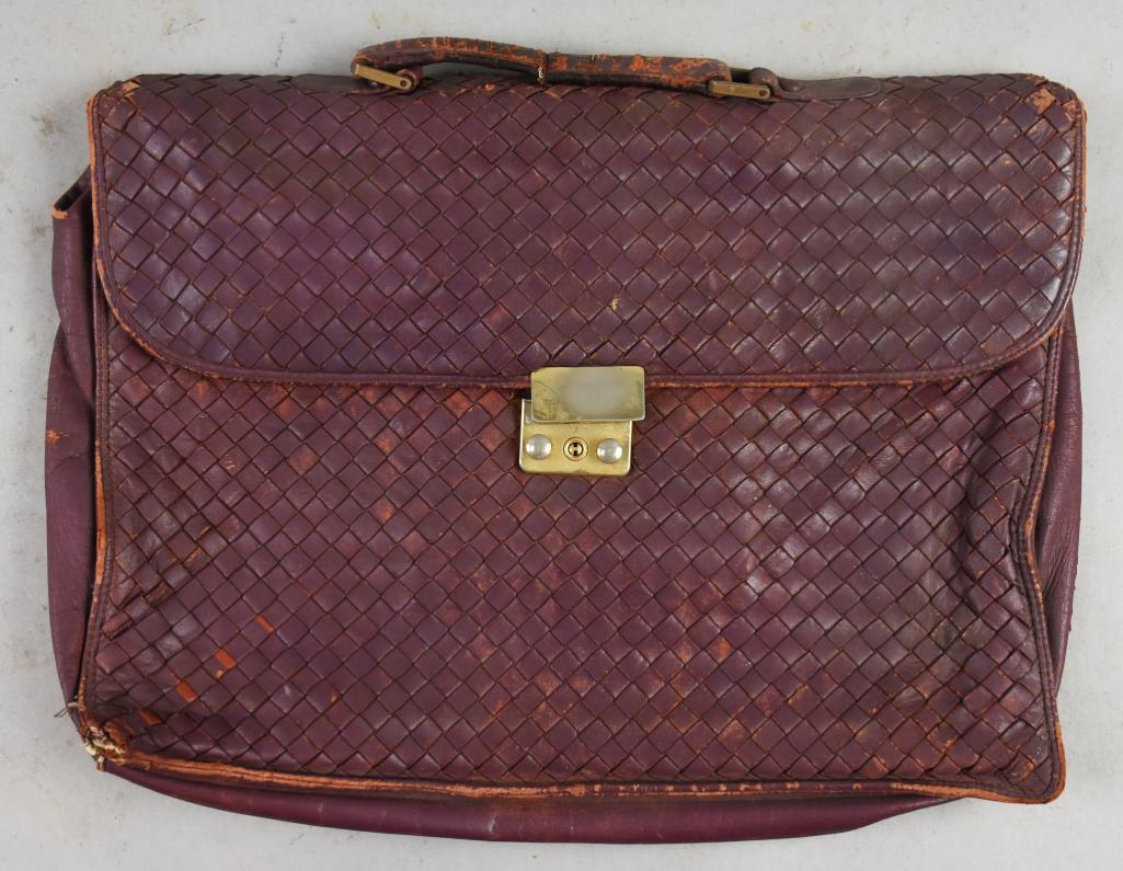 Bottega Veneta Woven Leather Attache Case (1 of 4)