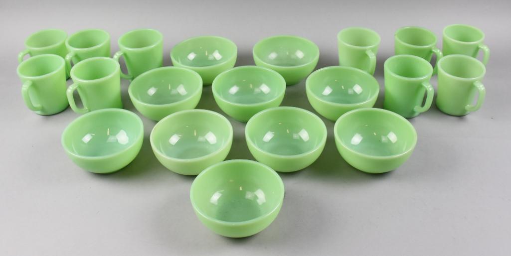 (20) c1950 Fire King Dinnerware Chili Bowls & Mugs (1 of 5)