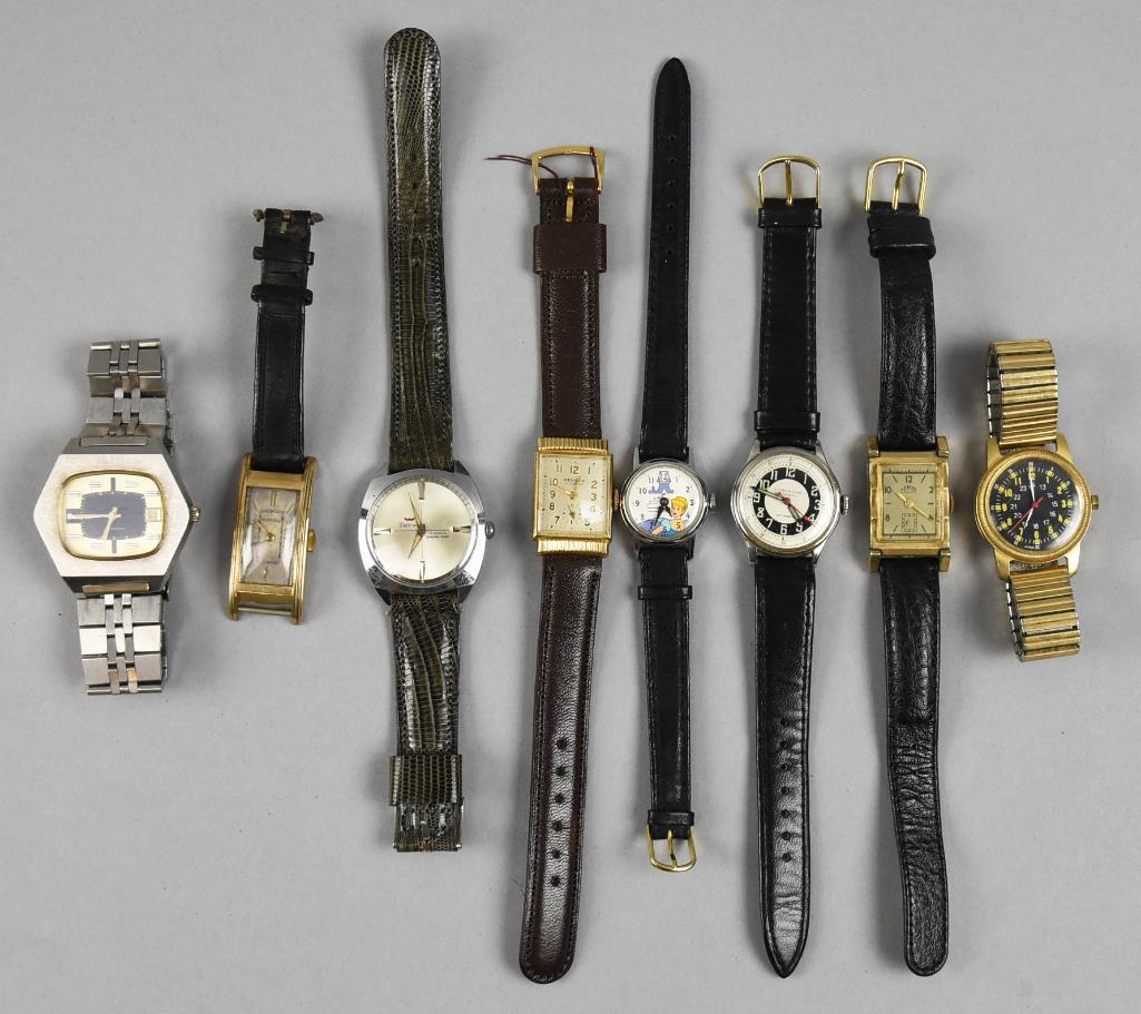 Vintage Wrist Watch Lot, Disney, Homis & More, Some Working (1 of 5)