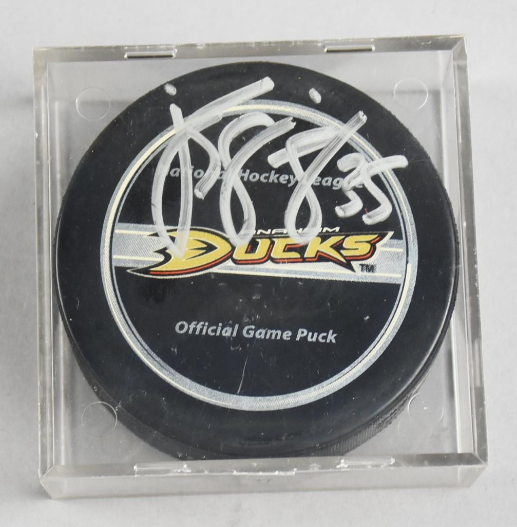 Anaheim Ducks Jean-Sebastien Giguere Signed Puck (1 of 3)