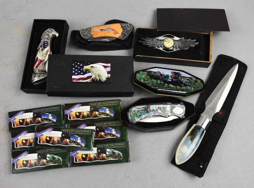 Wildlife Collection, Enamel Decorated Pocket Knives (1 of 8)