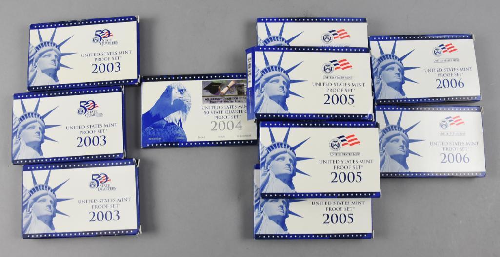 2003-2006 US Mint Proof Sets, 50 State Quarters (1 of 3)