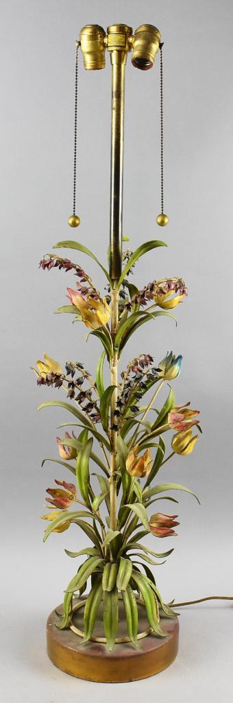 Hollywood Regency Marbro Lamp Co Tole Table Lamp (1 of 8)