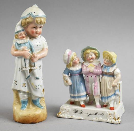 Antique German Porcelain Figurines, Conta & Boehme, Plus